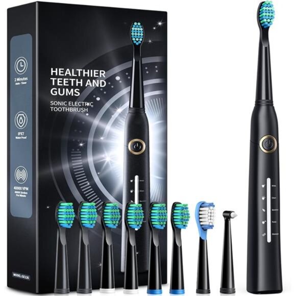 Sonic Electric Toothbrushes for Adults and Kids, 8 Brush Heads Electric - Picture 1 of 7